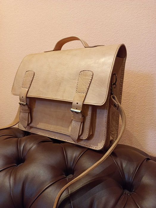 Портфель новый. Кожа. Марокко, ручная работа.