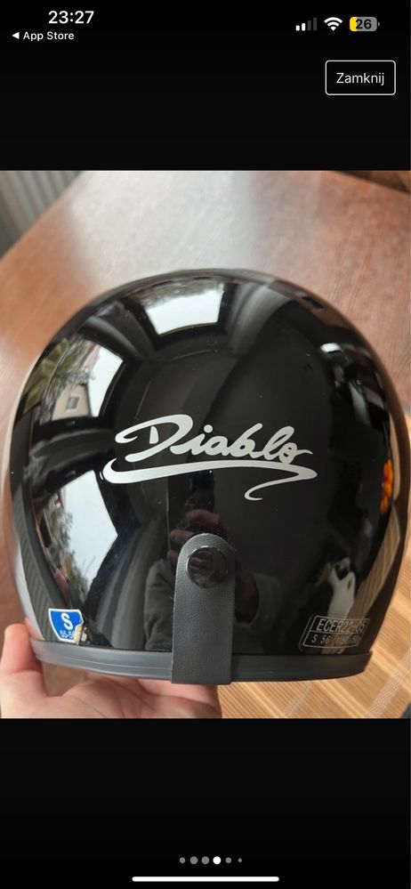 Kask DIABLO rozmiar S, stan bardzo dobry