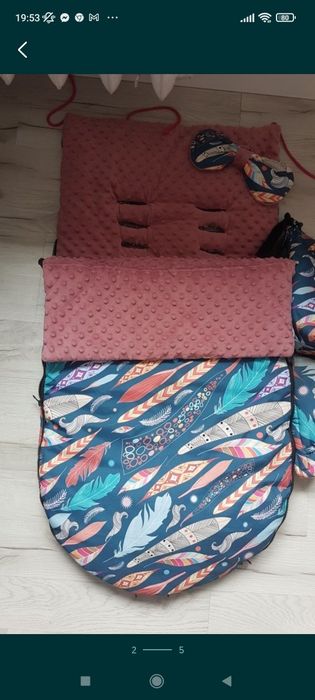 Śpiworek do wózka organizer torebka mufki 
Stan bardzo dobry,niemalże