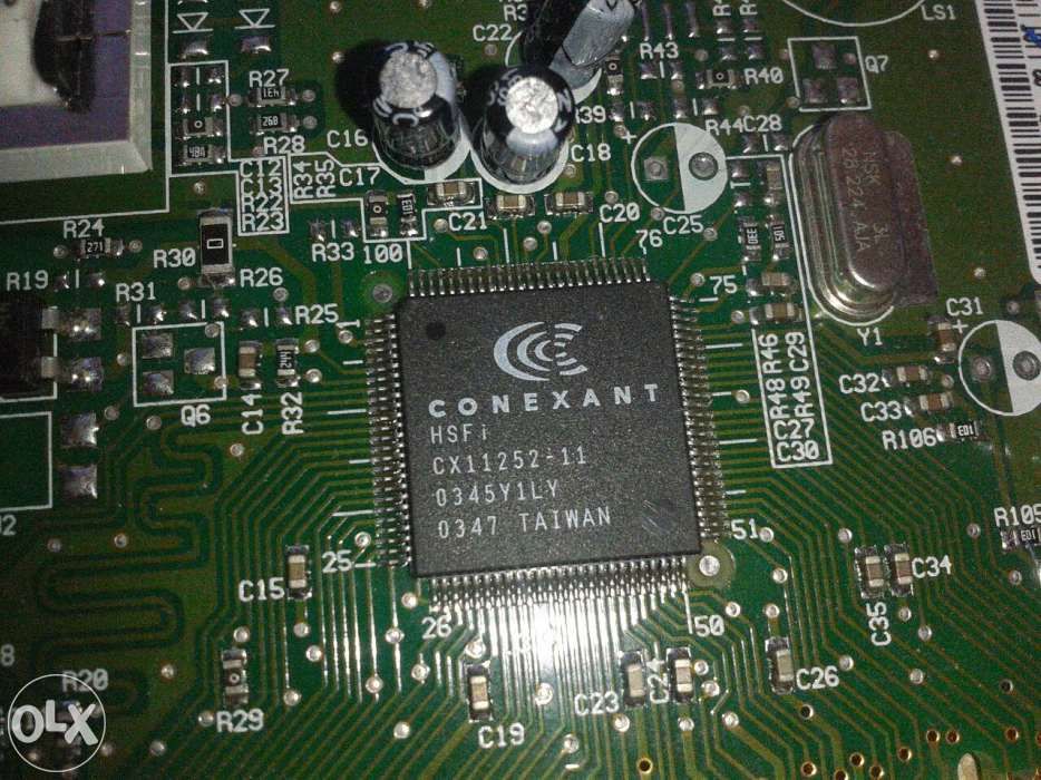 Placa de rede duas portas marca conexant a funcionar