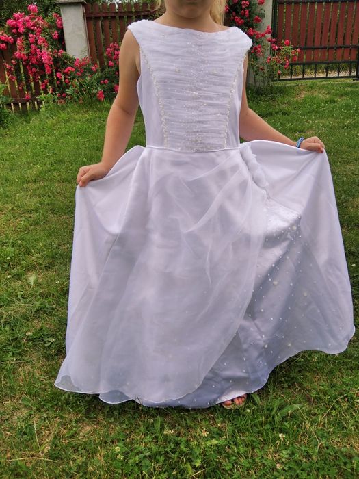 Біле плаття сукня  для випускного Першої Сповіді, Причастя на 7-8 р.