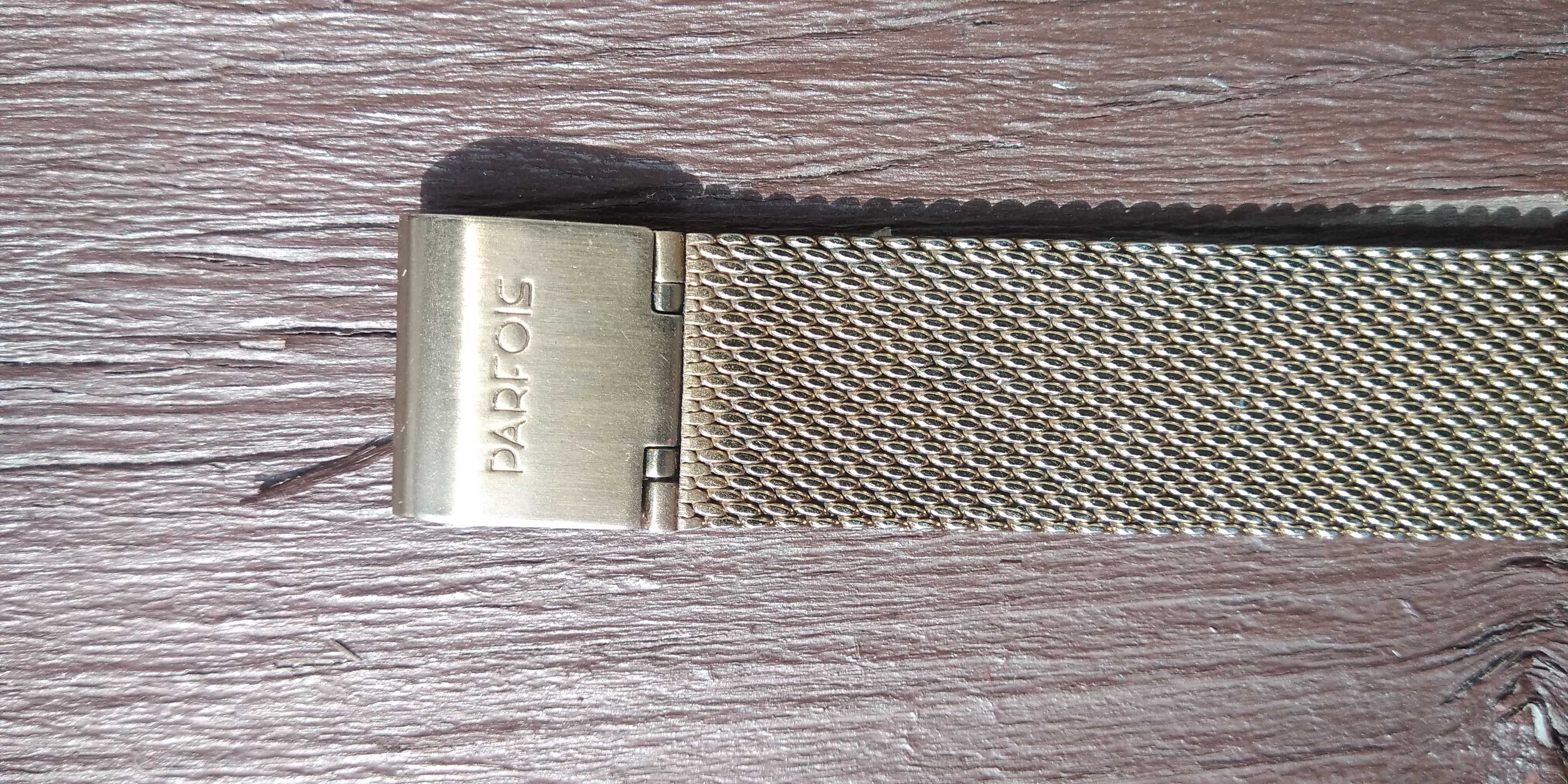 Zegarek ze Stali z Metalowym Plecionym Paskiem - PARFOIS