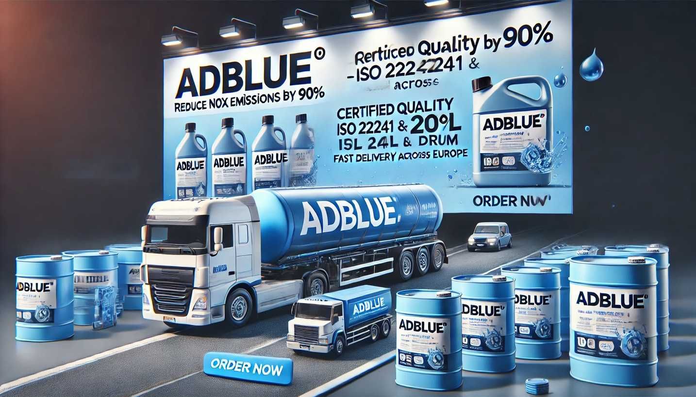Płyn AdBlue (ARLA 32, NOXy). Hurtowa sprzedaż. Dostawa w całej UE.
