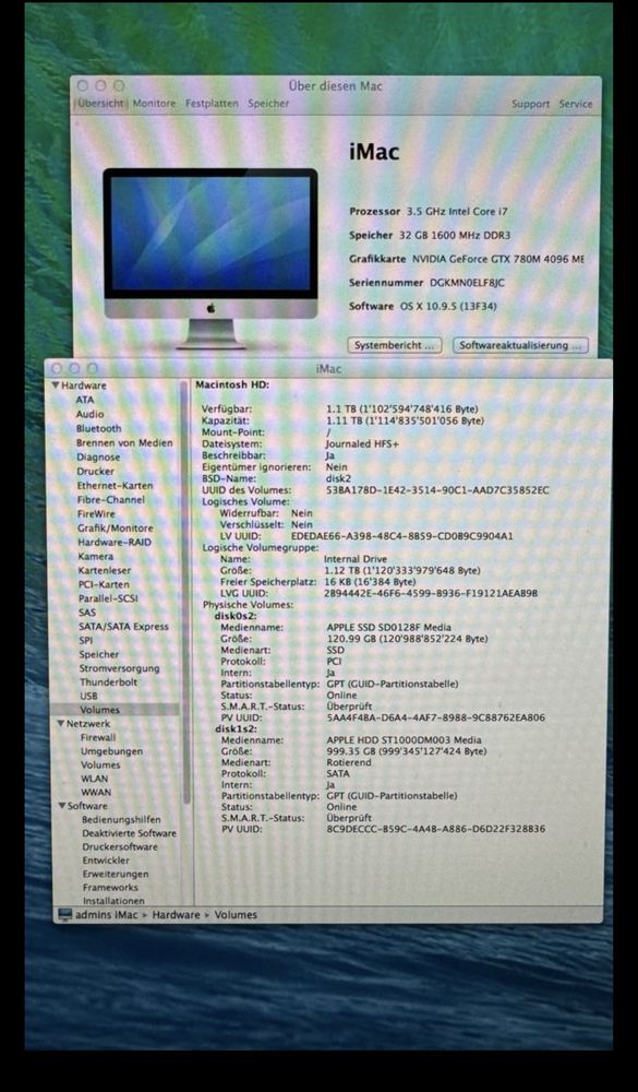 Apple iMac 27’ Inter i7 3,5 GHz, 32 DDR3, NViDIA GeForce 4GB,Dysk 1 TB