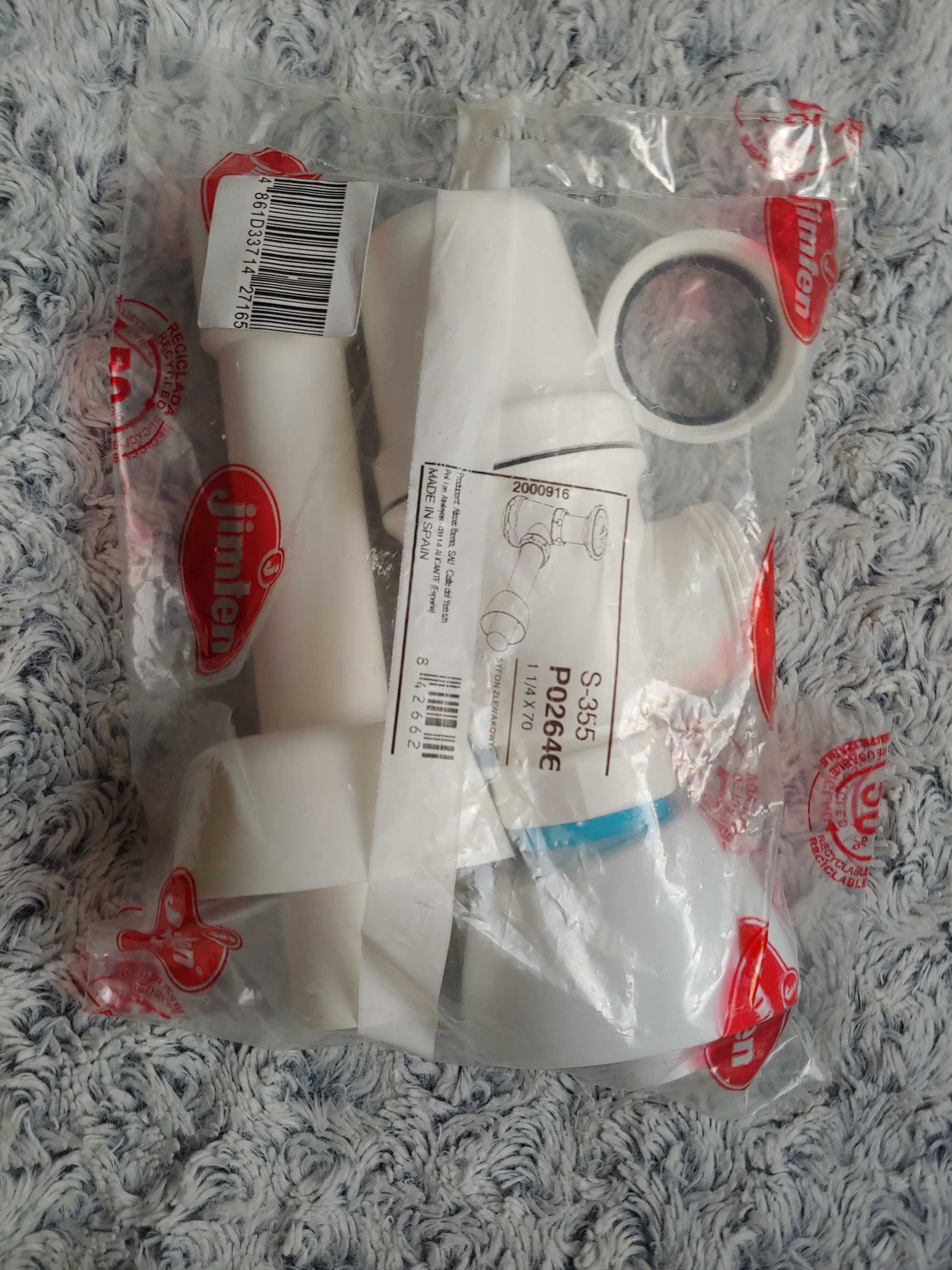 Syfon do umywalki + krzywki do baterii