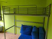 Łóżko IKEA antresola z materacem 90x200 - możliwy transport