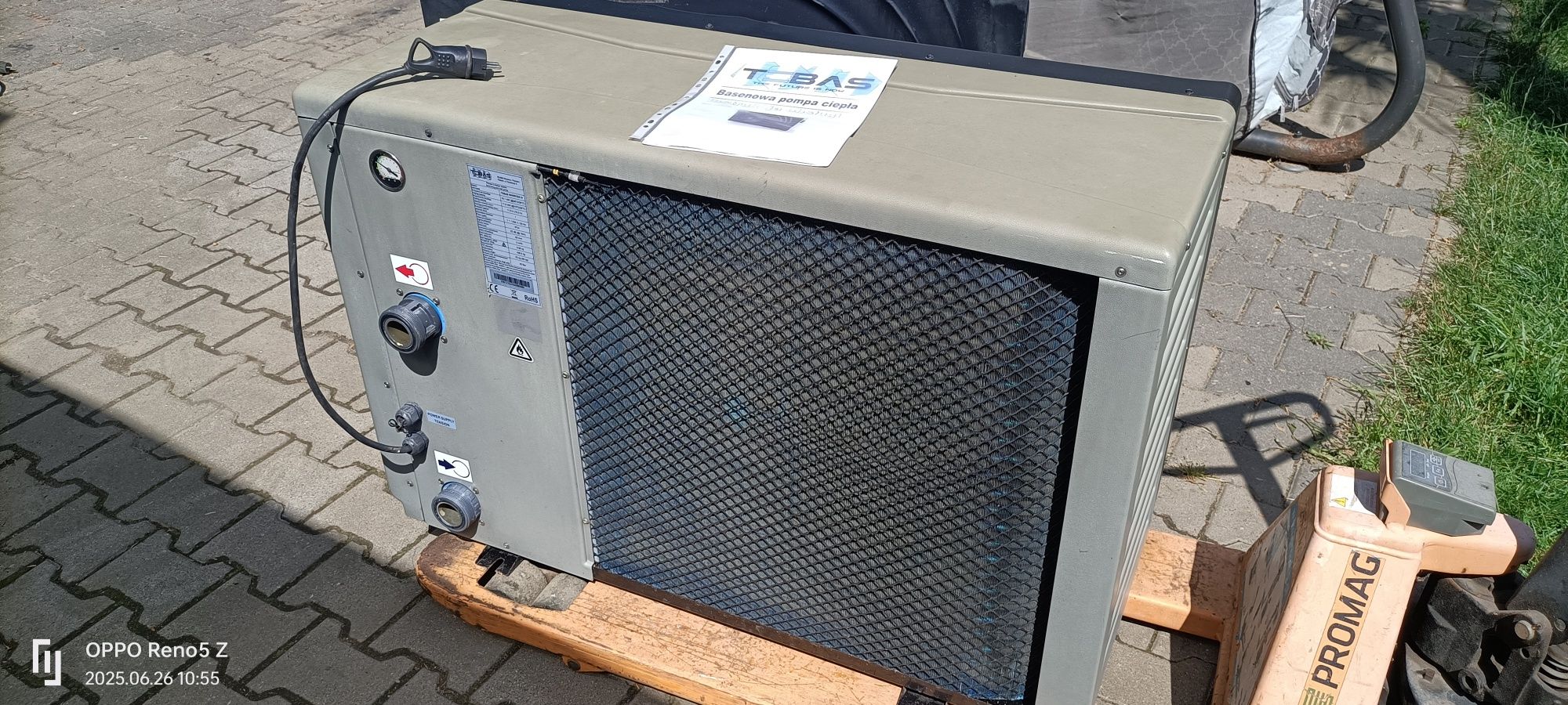 Basenowa pompa ciepła INWERTER do 80m3Tebas M 16.5 KW
