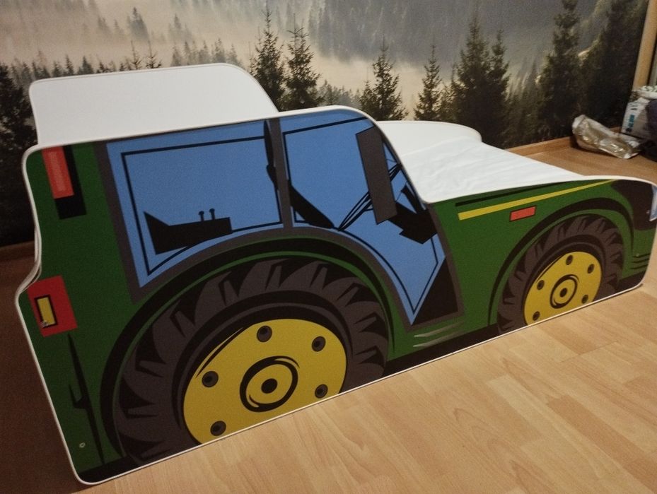 Łóżko traktor 140x70 z materacem