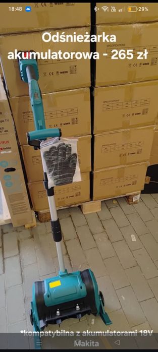 Odśnieżarka elektryczna na baterie