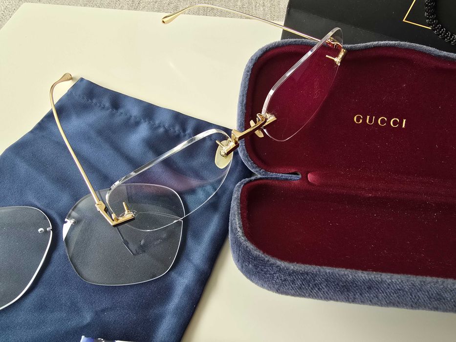 Gucci oryginalne oprawki korekcja zerówki  szkła +1 hoya