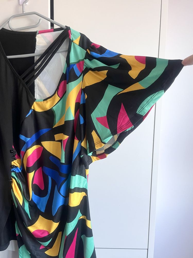 Kolorowa wiosenna bluzka 2xl