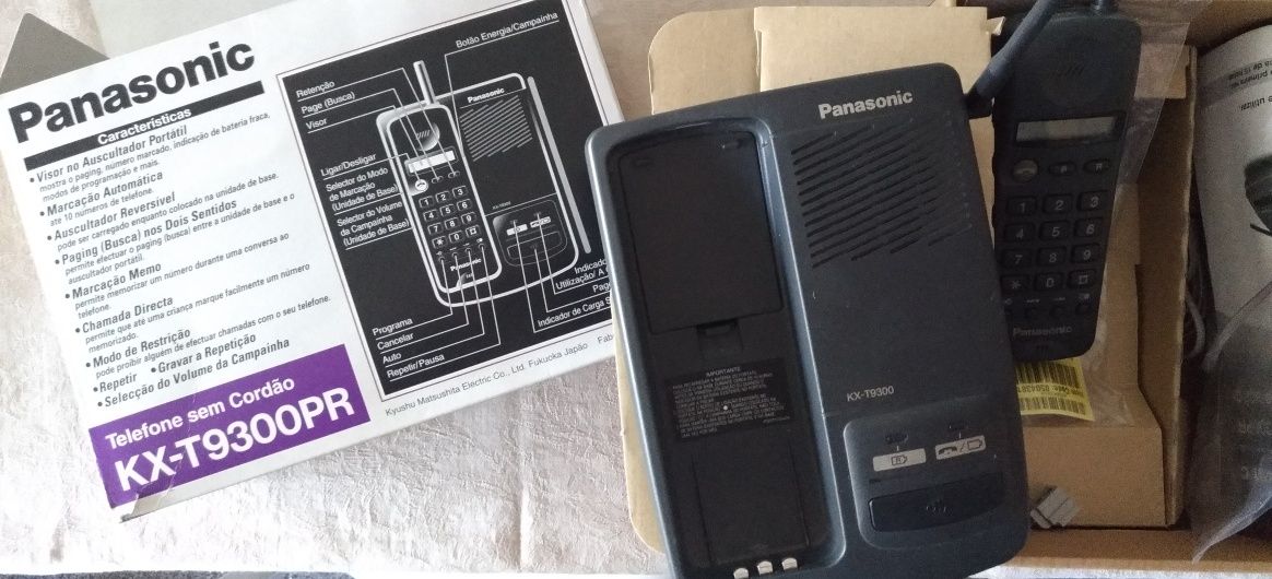 Telefone sem fio,portátil Marca Panasonic.