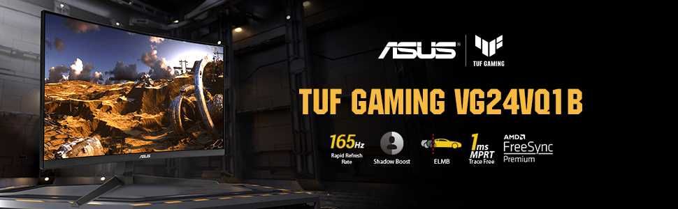 Asus TUF Gaming VG24VQ1B (1920x1080 "16:9, 165 Гц").