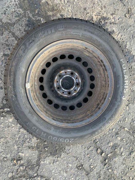 Шини 205/60 R15 пара Barum 7мм, зима 2022р