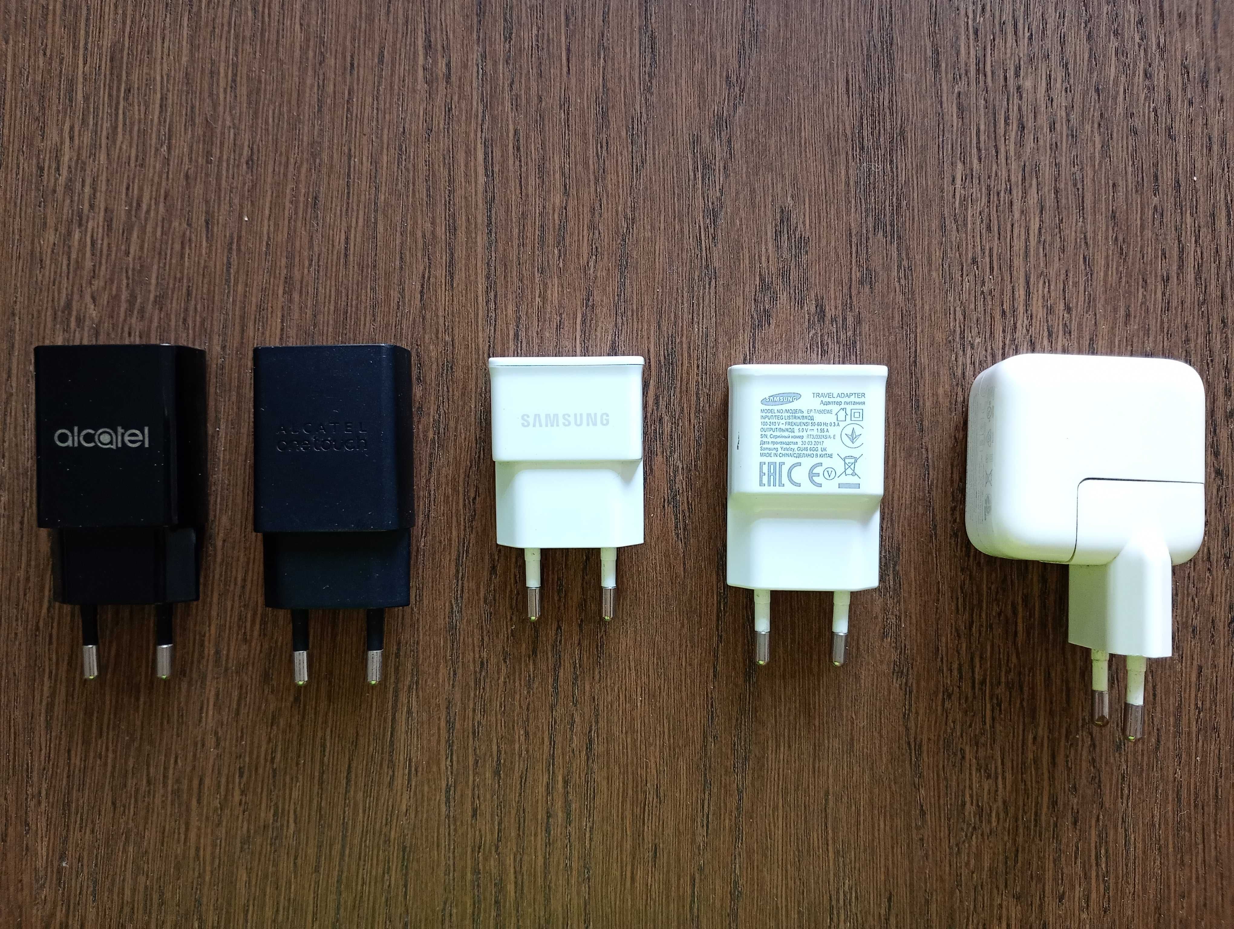 5 Carregadores Originais Apple Samsung Alcatel