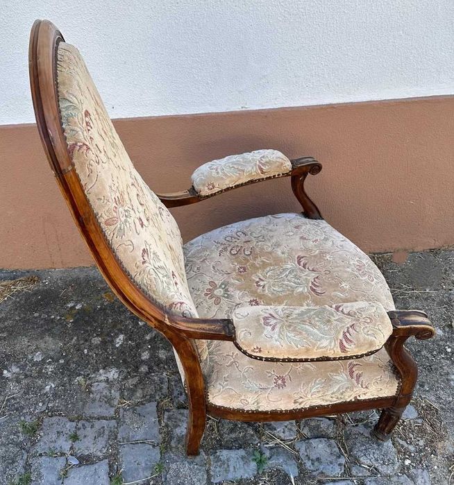 Vadeira, Cadeirão antigo, poltrona, senhorinha sofá, antiguidade