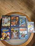 6 gier na PlayStation 2 Ps2 Gta San Andreas, Ratchet and clank, Scooby