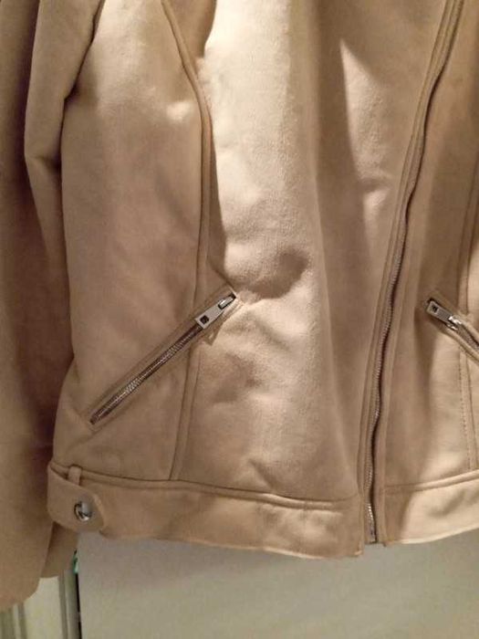 Kurtka Futro Damskie Krótkie Beżowe Sztuczne Nowe 14 Dorothy Perkins