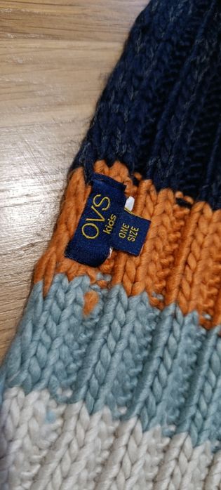 Шапка для хлопчика з шарфом