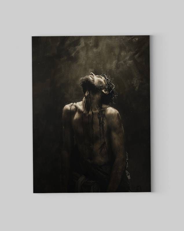 Obraz na płótnie: Jezus Chrystus w koronie cierniowej 30x40 cm
