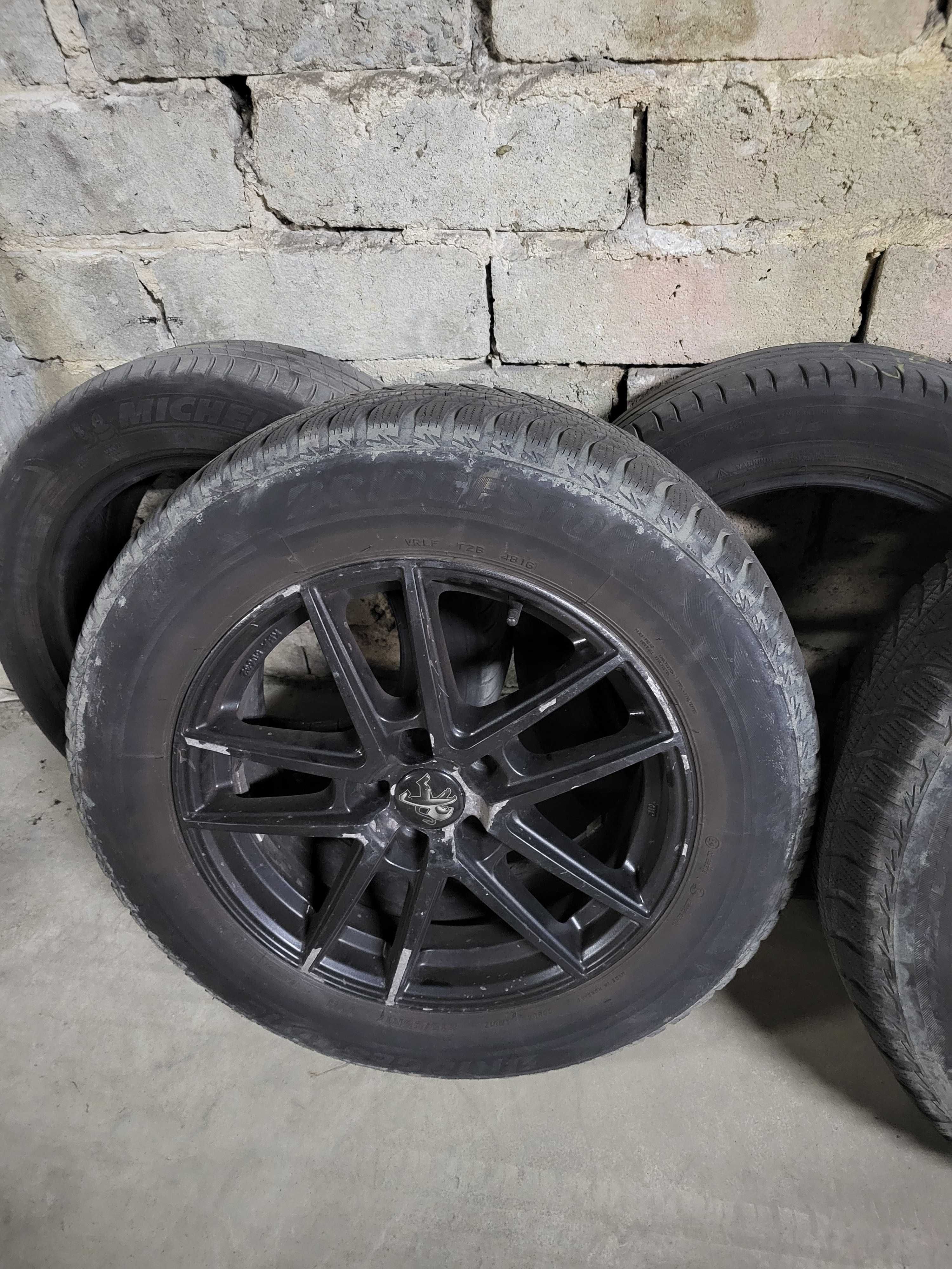 Felgi Aluminiowe PEUGEOT  17 Cali + opony Zimowe Bridgestone Blizzak