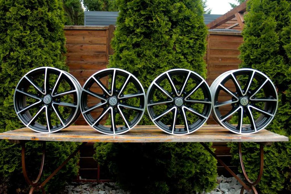 5x112 17 cali VW Skoda SEAT Passat Octavia Golf jak nowe CZARNE + CNC