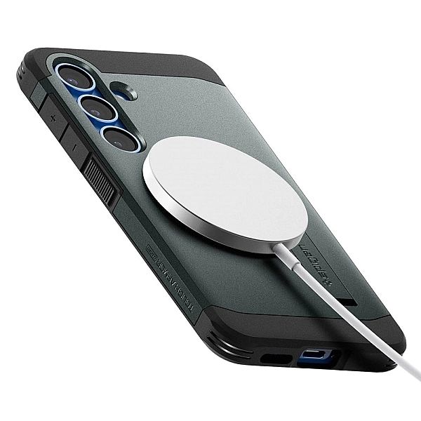 Spigen Tough Armor Magsafe Galaxy S25+ Plus Abyss Green