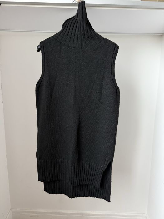 Шерстяна жилетка Massimo Dutti, чорна, розмір S