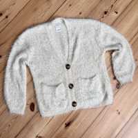 Sweterek sweter ZARA Knitwear kardigan kremowy r. 140 cm 10 lat