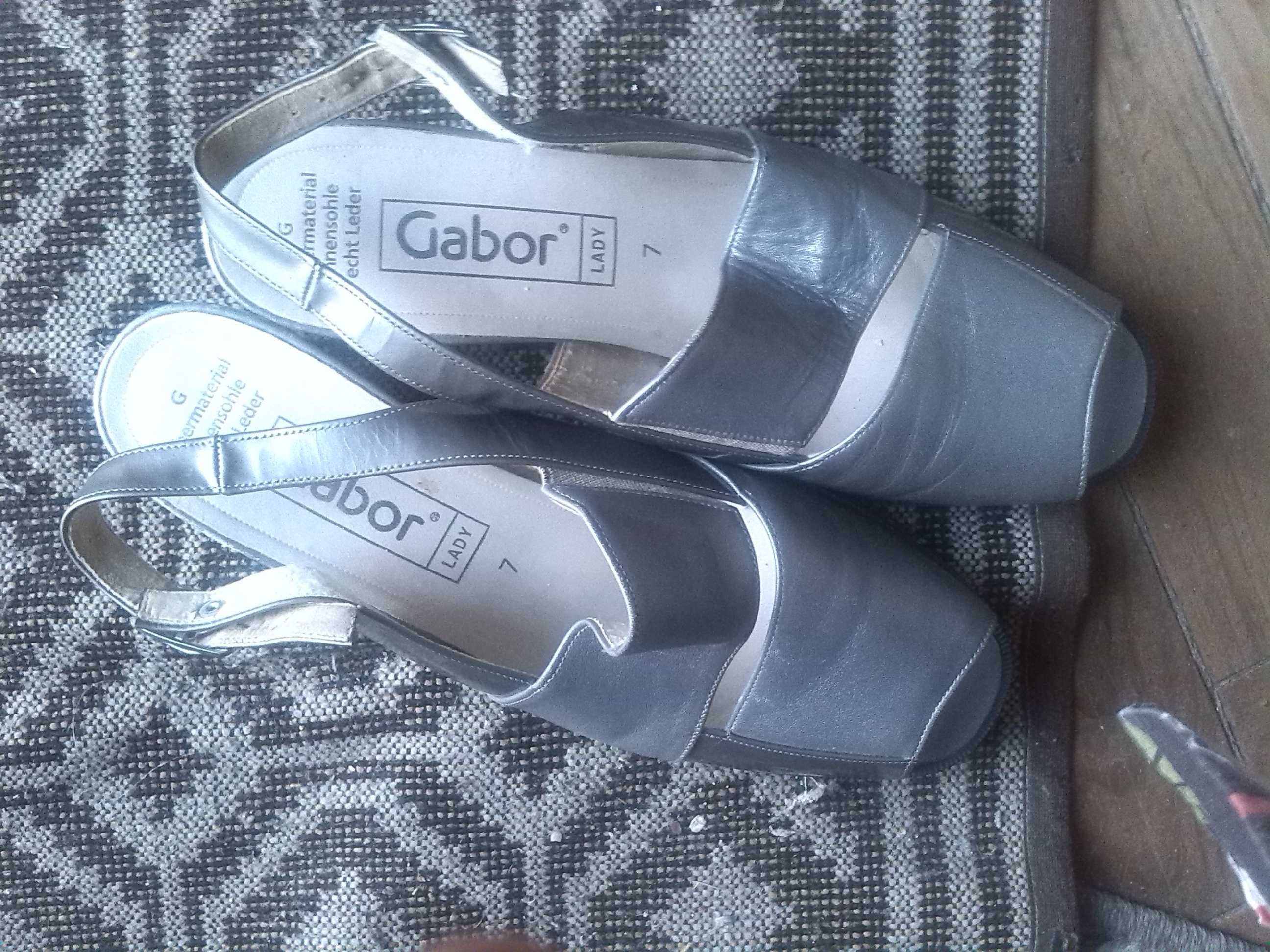 Sapatos senhora gabor prata tamanho 40