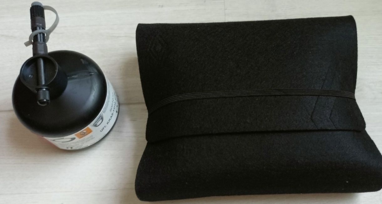 Zestaw naprawczy do opon kompresor 12V + klej uniwersalny + etui