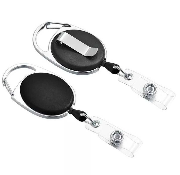 4x Brelok Wysuwany Retraktor Na Klucze ID Linka Zwijana Karabińczyk