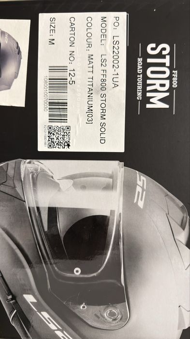 Мотошолом LS2 FF800 STORM MATT TITANIUM, розмір М