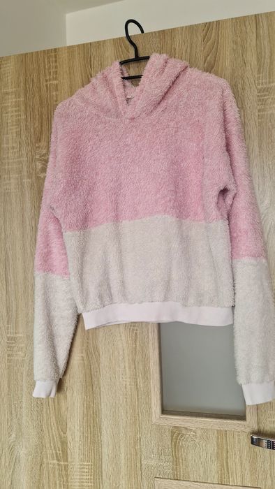 Bluza różowa ocieplana xs
