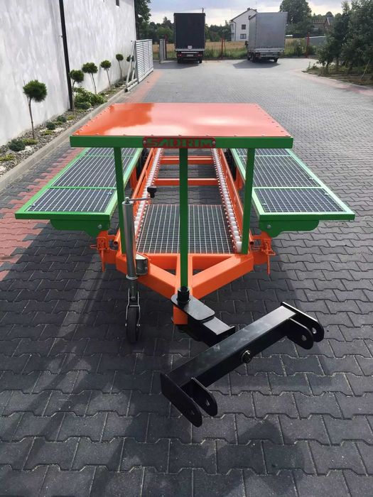 Wózek Samowyładowawczy Roller3 3skrzyniopalety 2 rzędy rolek zaczep