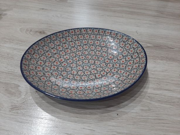 Talerz owalny ceramika Boleslawiec