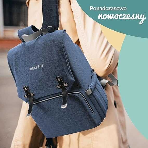 Nowy plecak /torba dla mamy /z przewijakiem /do wózka/USB/BEARTOP/3197