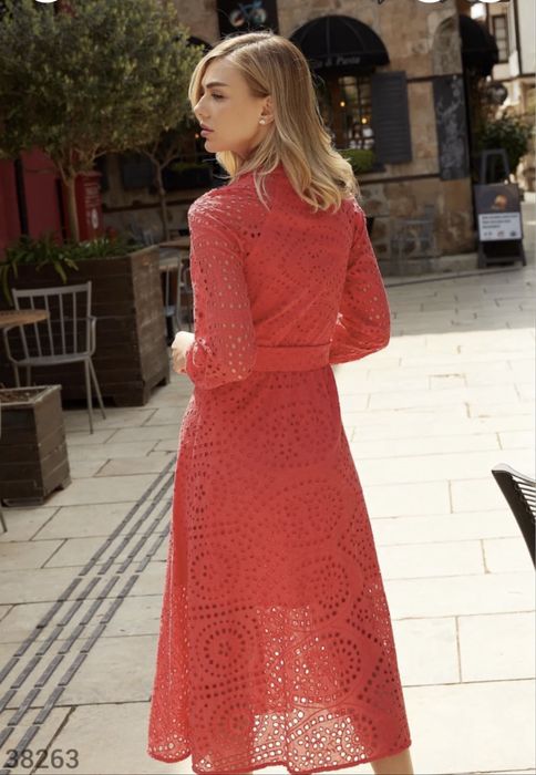 Червона сукня з прошви Gepur розмір S