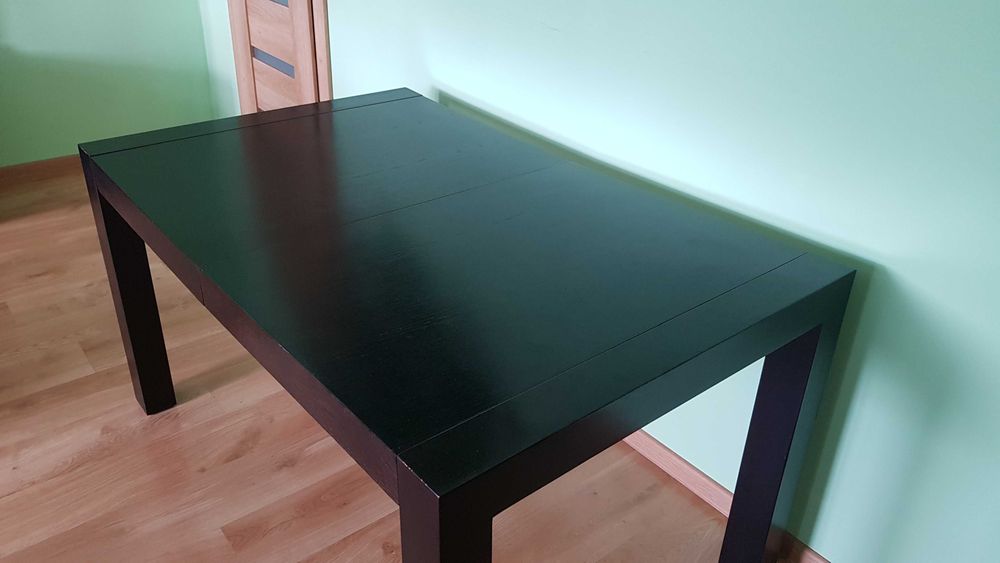 stół do salonu ciemny brąz 140x90