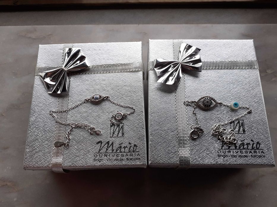 Pulseira em prata olho grego ou de nazar