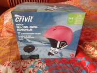 Nowy Kask Dziecięcy 52 - 55 cm Narciarski / Snowboardowy Crivit