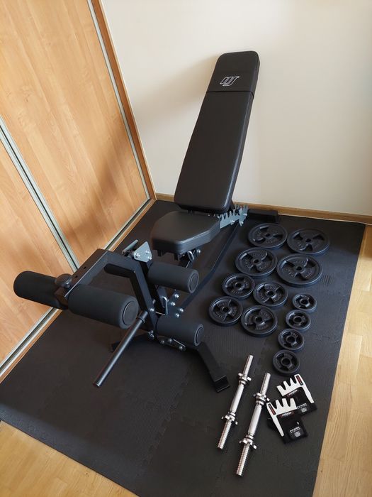 Ławka do ćwiczeń/Zestaw MarboSport + gratisy!