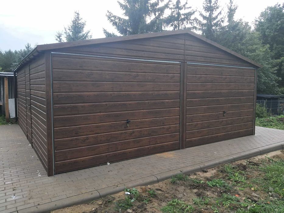 Garaż blaszany 6x5,8. WZMOCNIONY PROFILAMI. Producent. CAŁA POLSKA