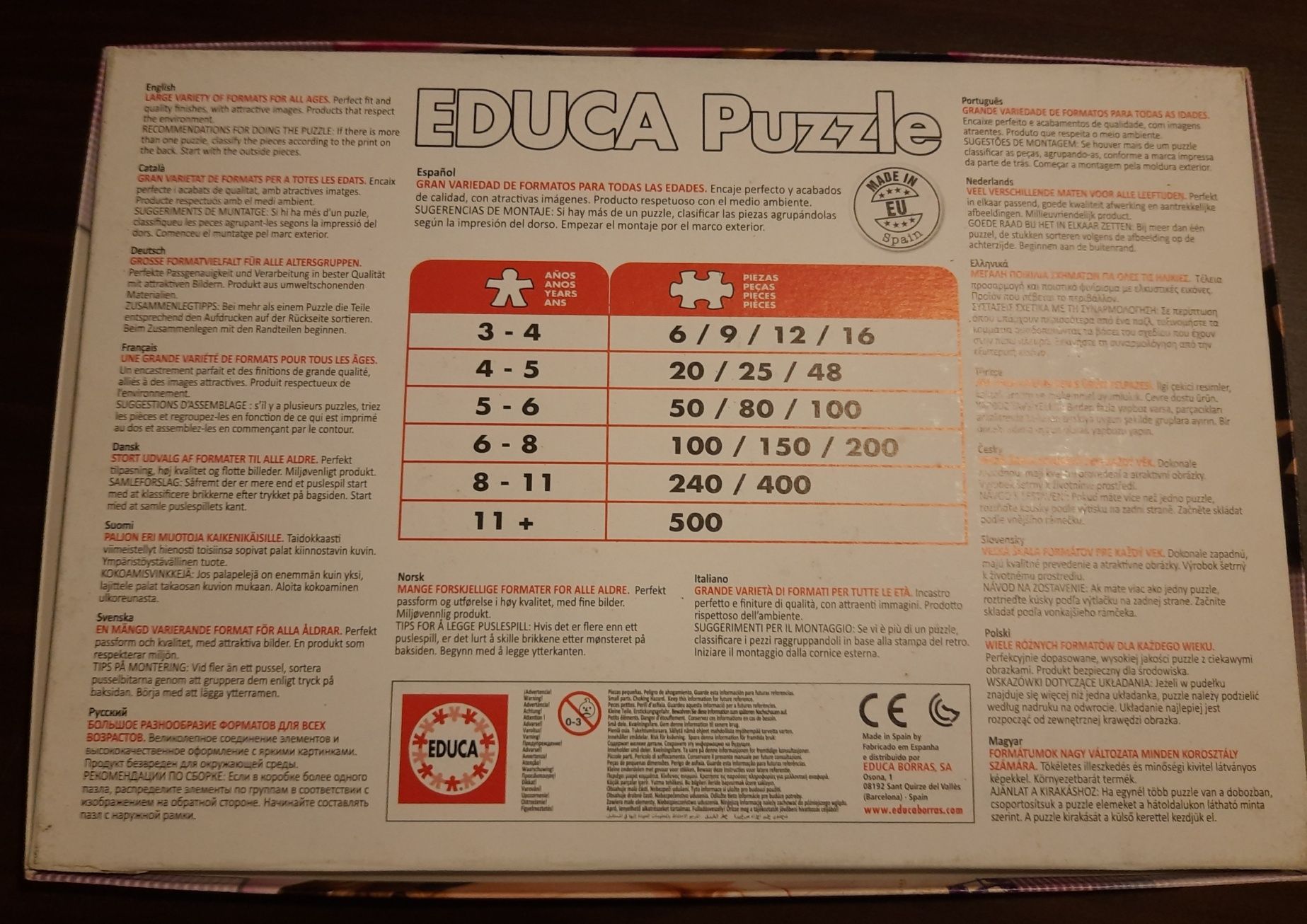 Puzzle Violeta Educa