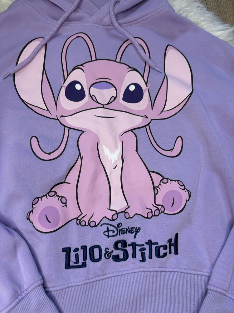 Bluza lilo& stich dla dziewczynki dla kobiet house XS filetowa różowa