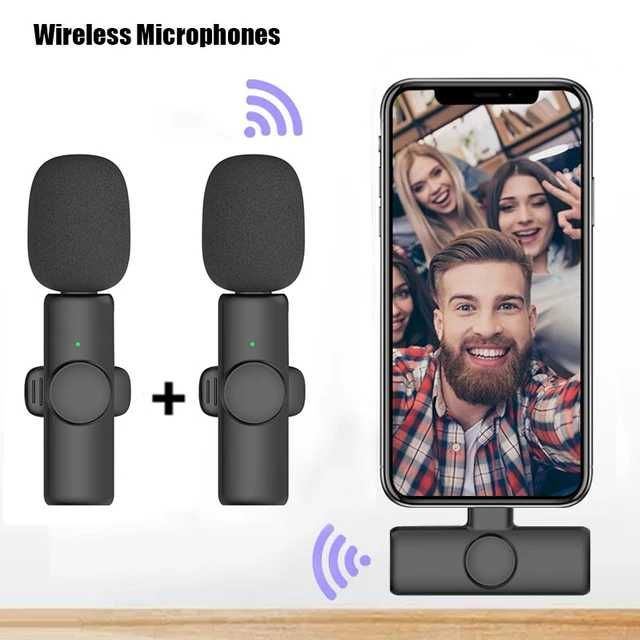 Bezprzewodowy mikrofon krawatowy Android / iOS USB-C LIGHTNING