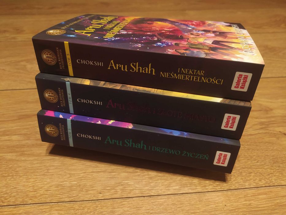 Aru Shah zestaw, Tomy: 3,4,5