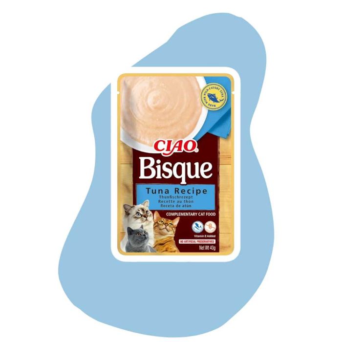 Inaba Ciao Bisque Kremowa zupa o smaku Tuńczyka 6x40 g Tuńczyk