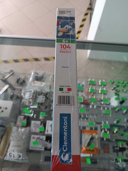 Puzzle Clementoni Sonic The Hedgehog Super Color 27x38cm 104 peças