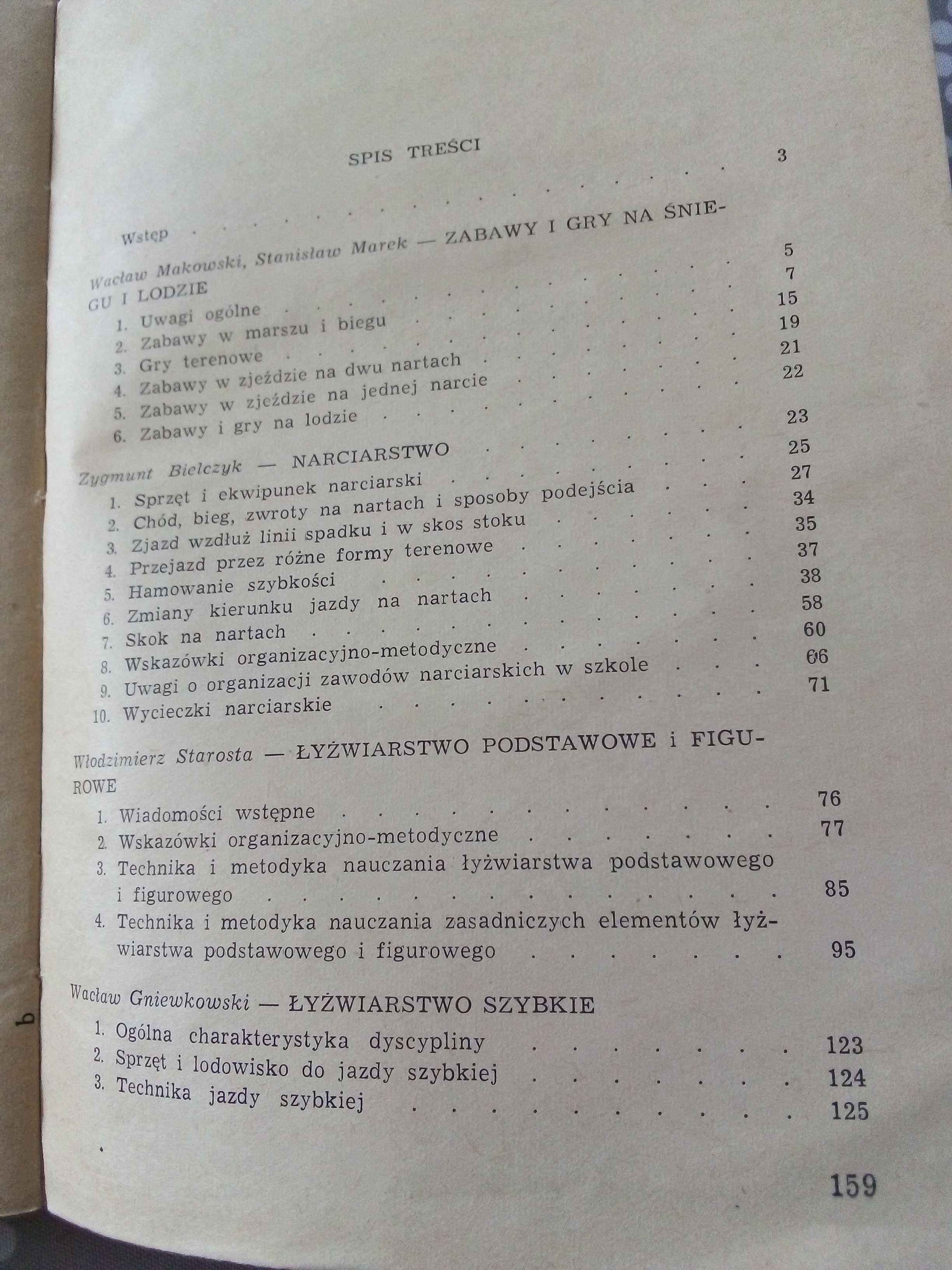 Sporty zimowe  -Poradnik metodyczny- Z. Bielczyk 1968r